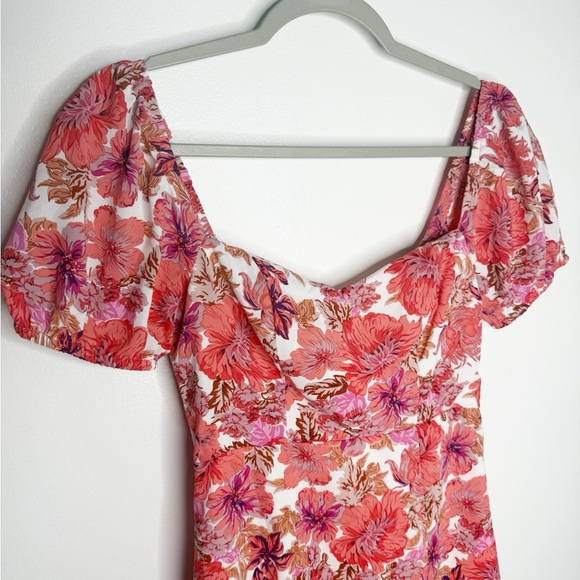 HELLO MOLLY Samba Tonight Midi Dress Pink Floral Size Small 4 US - Picture 3 of 11